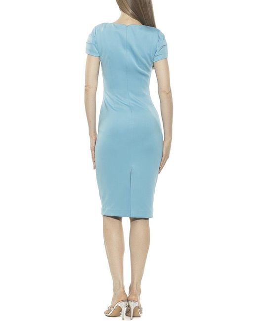 Alexia Admor Blue Crysta Sheath Dress