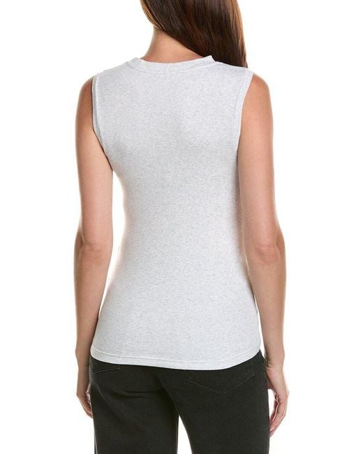 Peserico White Knit Tank Top
