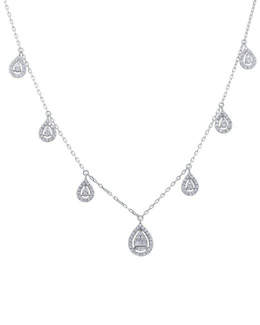 Diana M Metallic 18k 0.53 Ct. Tw. Diamond Necklace