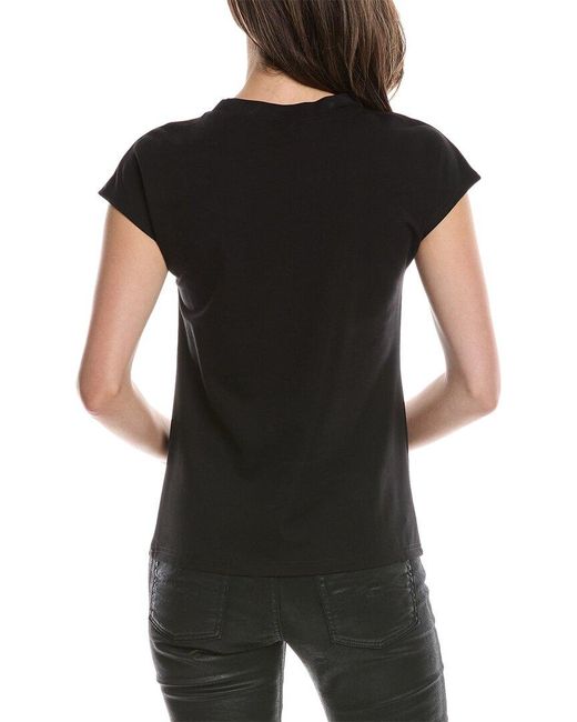 Gracia Black Flower Embroidered Top