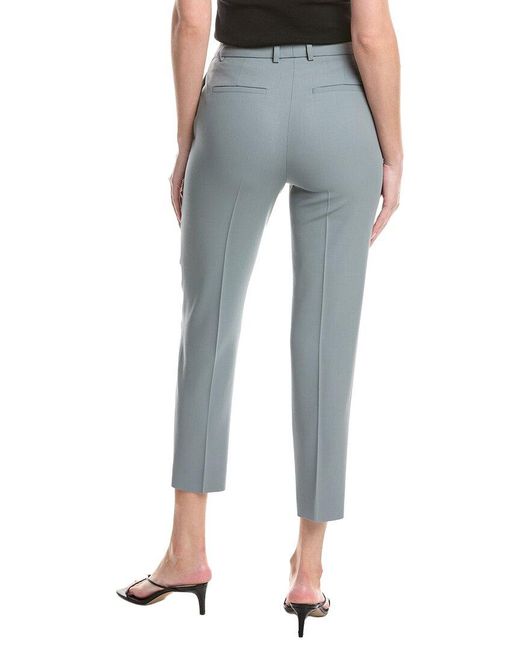 Fabiana Filippi Blue Wool Fluid Slim Fit Trouser