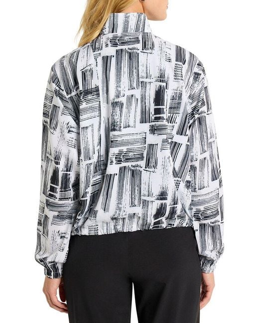 NIC+ZOE White Nic + Zoe City Blocks Tech Stretch Popover