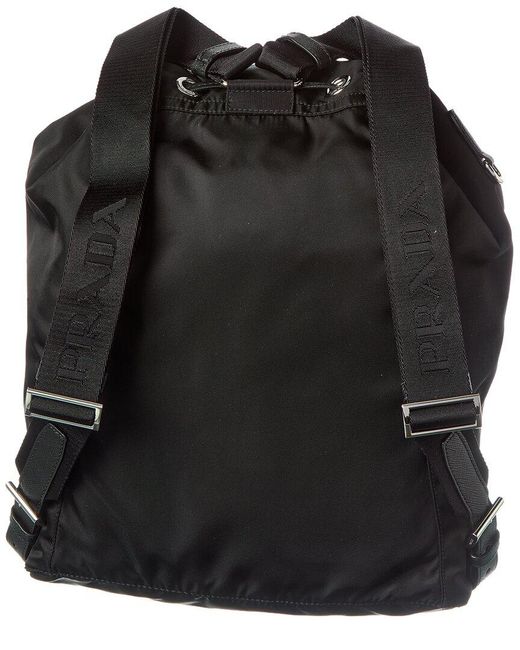 Prada Black Logo Backpack