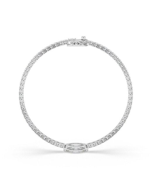 Lab Grown Diamonds White 14K 3.50 Ct. Tw. Lab-Grown Diamond Bracelet