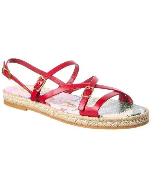 Tod's Pink Leather Sandal