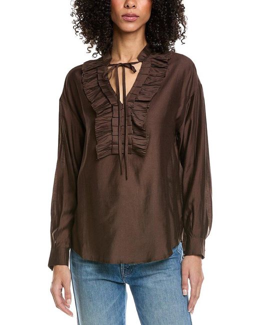ANNA KAY Brown Ingenue Shirt