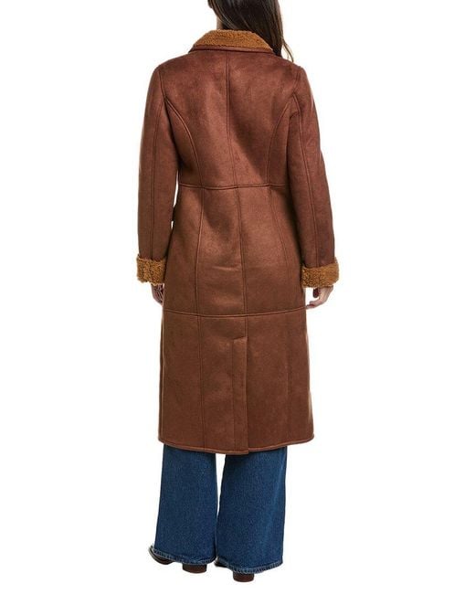 Generation Love Brown Benton Faux Shearling Coat
