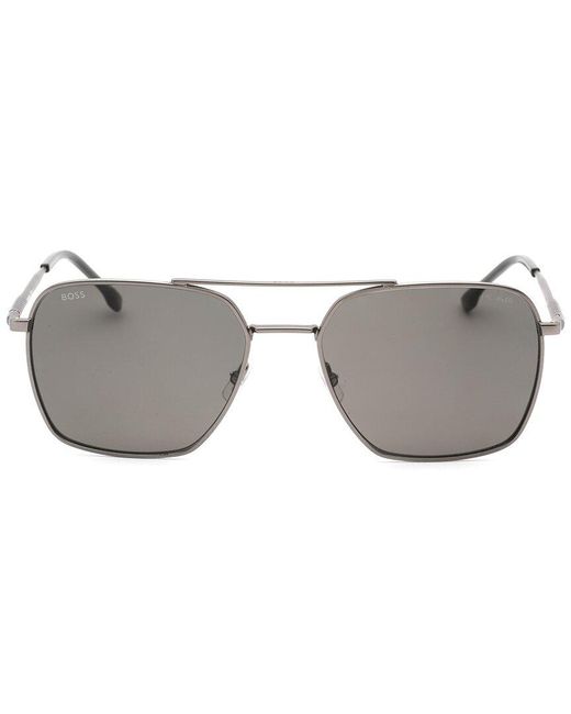 Boss Gray Boss 1414/S 57Mm Polarized Sunglasses