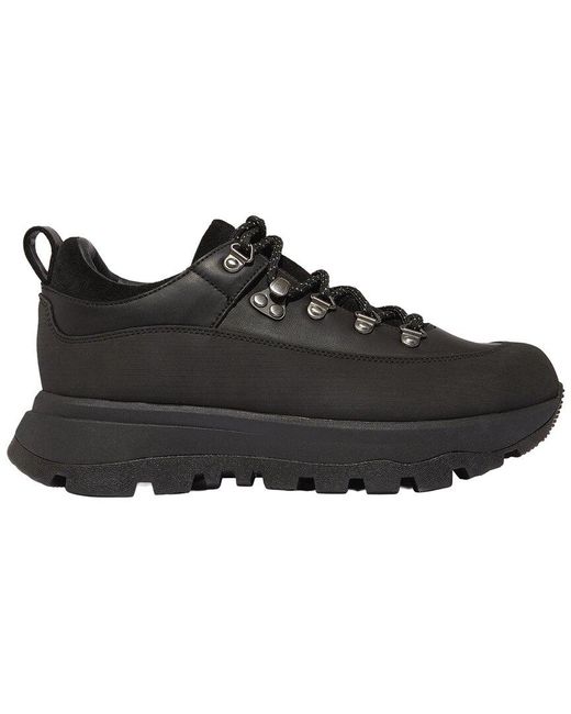 Fitflop Black Leather & Suede Sneaker