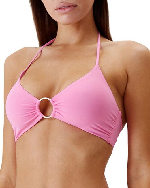 Melissa Odabash Pink Hamburg Bikini Top