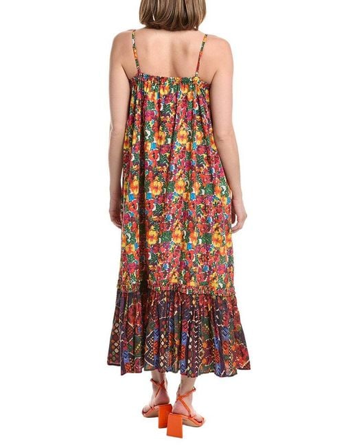 Ro's Garden Red Print Maxi Dress