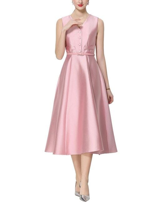 Kaimilan Pink Midi Dress
