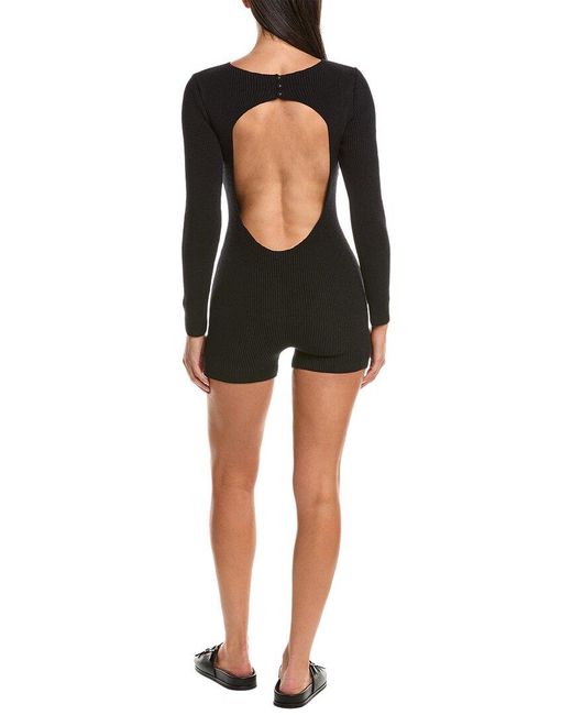 Haight Black Aurora Knit Playsuit