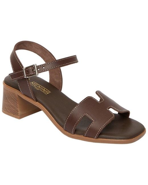 Menina Step Brown Siena Leather Sandal