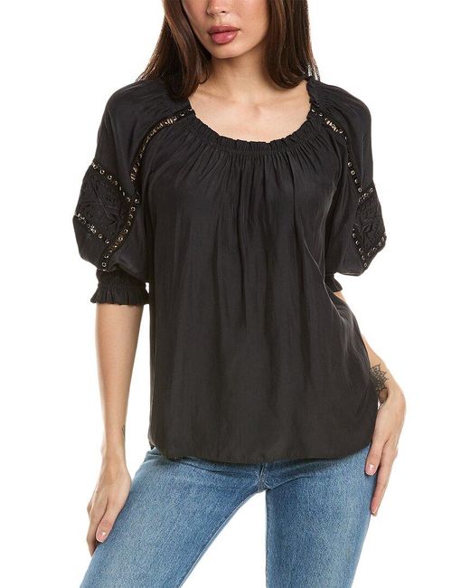 Ramy Brook Black Munroe Top