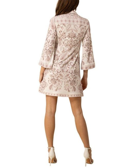 Hale Bob Natural Kathryn Mini Dress