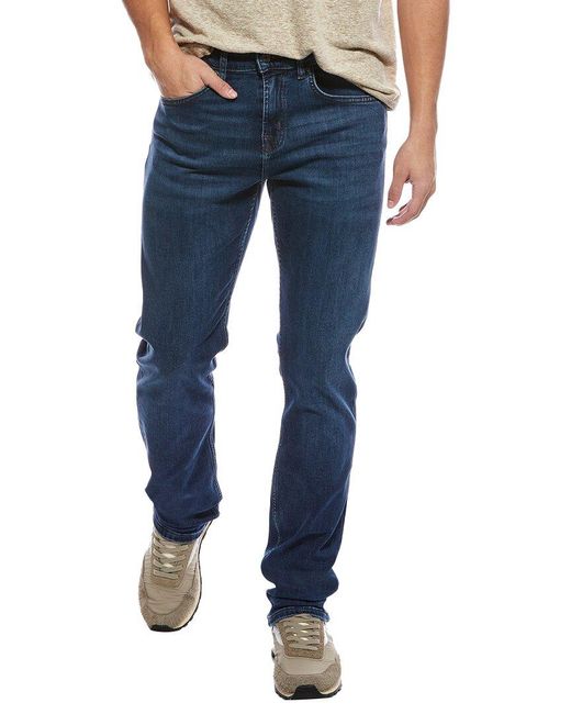 7 For All Mankind Blue Dayton Straight Jean for men