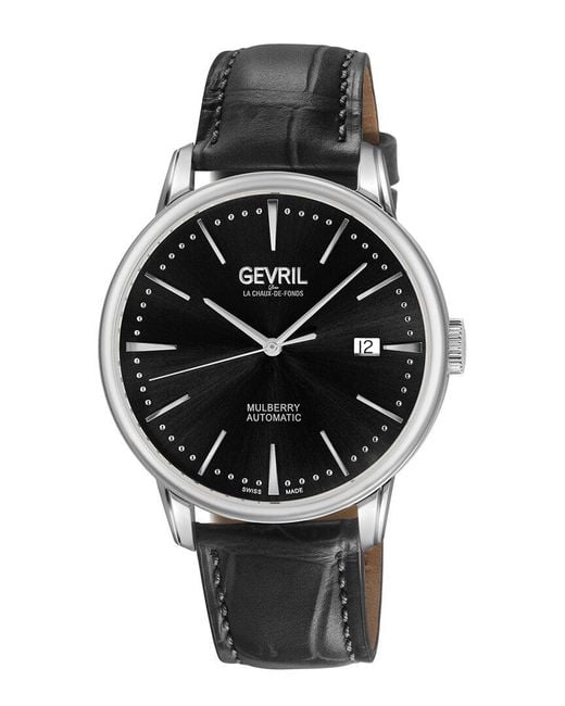Gevril Black Mulberry Watch for men
