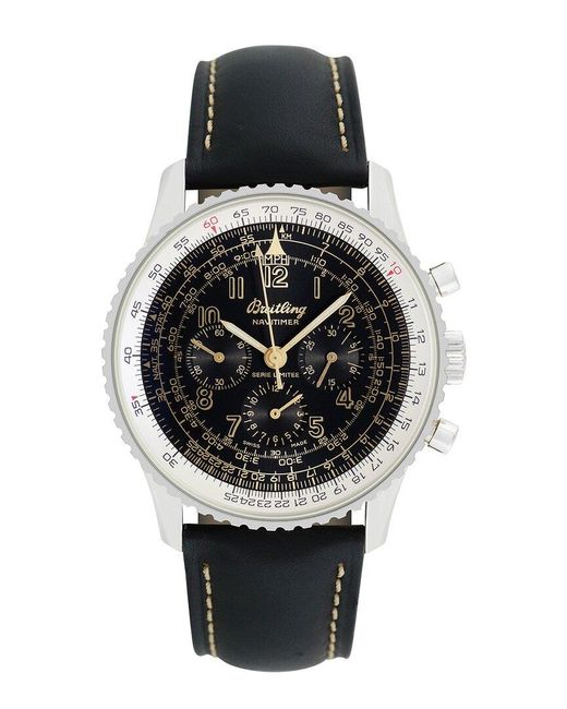 Breitling Black Old Navitimer Watch, Circa 1990S (Authentic Pre-Owned) for men