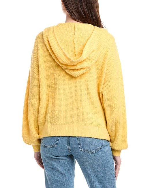 LaBiz Yellow Lalamia Zip Knit Wool & Alpaca-Blend Hoodie Jacket