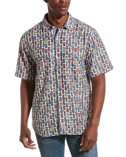 Tommy Bahama Blue Coconut Point Tini Tiki Shirt for men