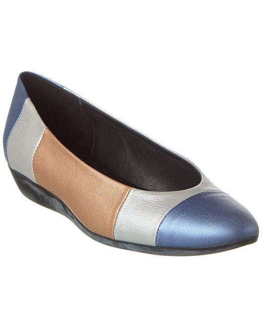 Arche Blue Onyoko Leather Flat
