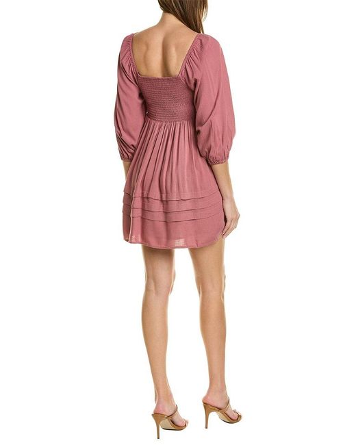 Saltwater Luxe Red Sydnie Mini Dress