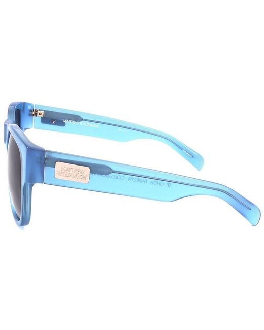 Linda Farrow Blue Matthew Williamson By Linda Farrow Mw17 55Mm Sunglasses