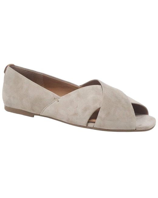 Gentle Souls Gray Whoebe Suede Flat