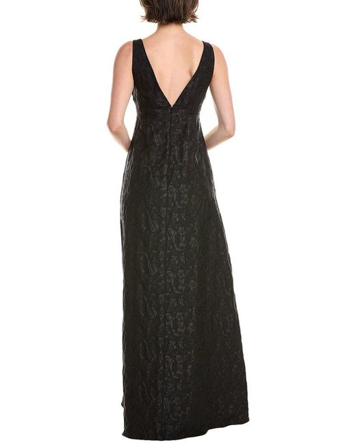 Rebecca Taylor Black Floral Maxi Dress