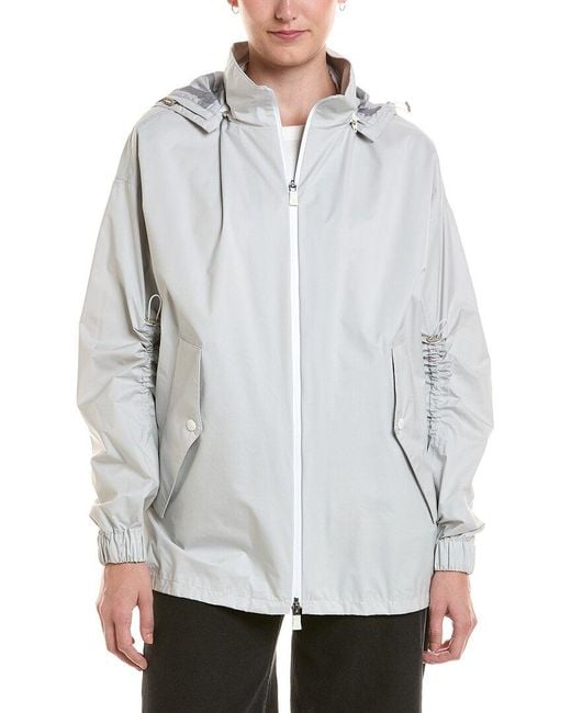 Herno Gray Hooded Jacket