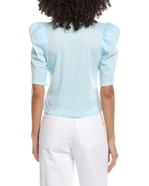 Nicole Miller Blue Blouse