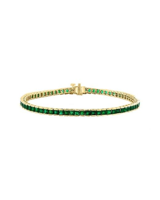 Effy Fine Jewelry Green 14K 6.98 Ct. Tw. Emerald Bracelet