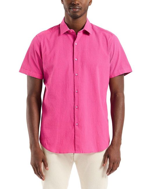 Robert Graham Pink Piers Woven Shirt for men