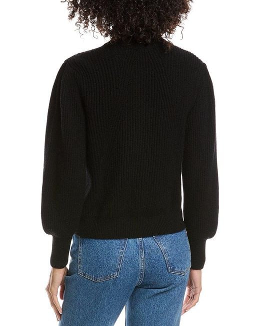 Forte Black Button Wool & Cashmere-Blend Cardigan