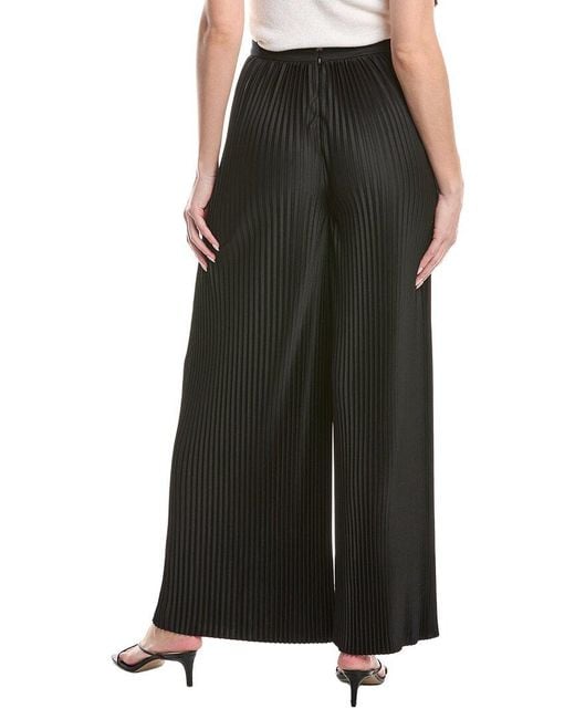 Fabiana Filippi Black Pleated Jersey Straight Fit Trouser