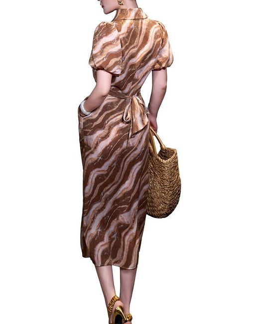 BRC By BURRYCO Brown Shirtdress