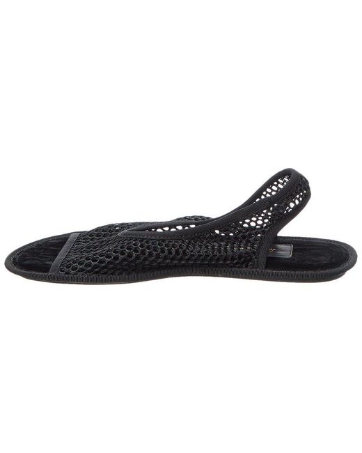 Ferragamo Black Mesh Sandal