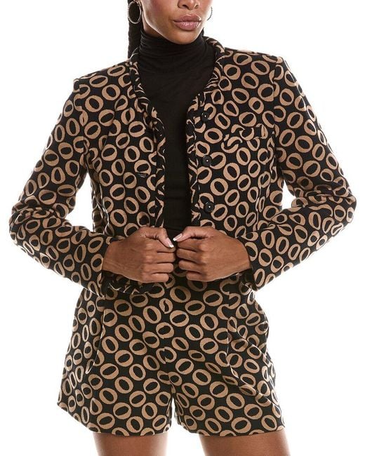 Diane von Furstenberg Brown Andrea Jacket