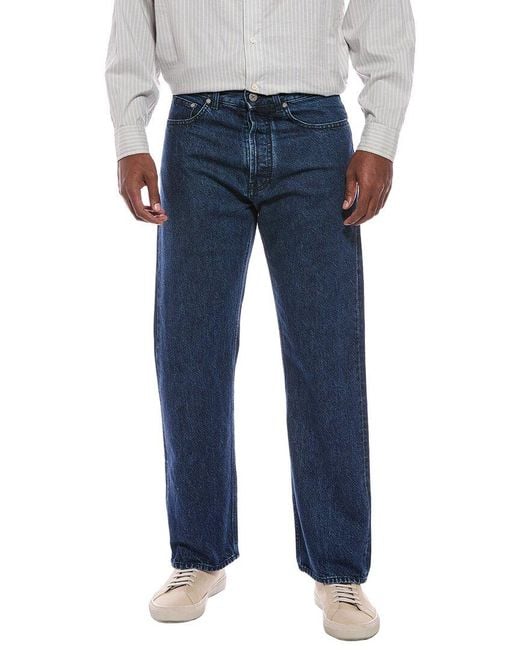 Palm Angels Blue Straight Medium Wash Jean for men