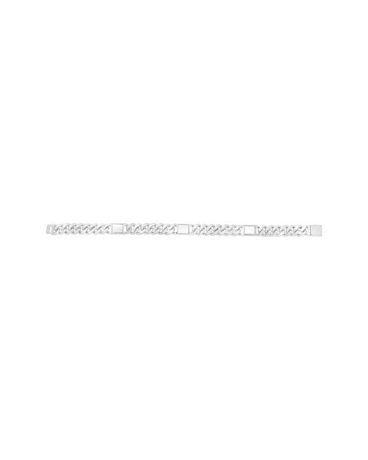 Italian Silver Metallic Fancy Chain Bracelet for men