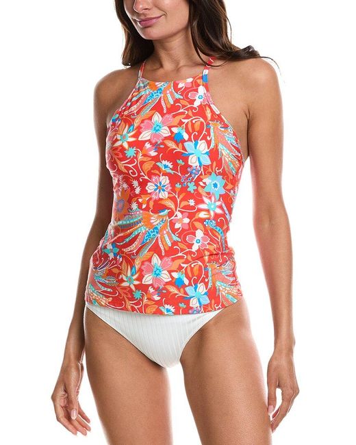 Helen Jon Red Racerback Tankini