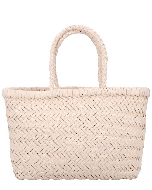 Dragon Diffusion Natural Mini Flat Gora Leather Shoulder Bag
