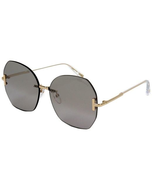 Tom Ford Gray Ft0810-k 62mm Sunglasses