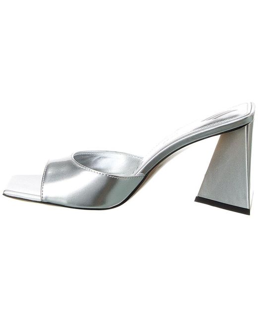 The Attico White Mini Devon Mule