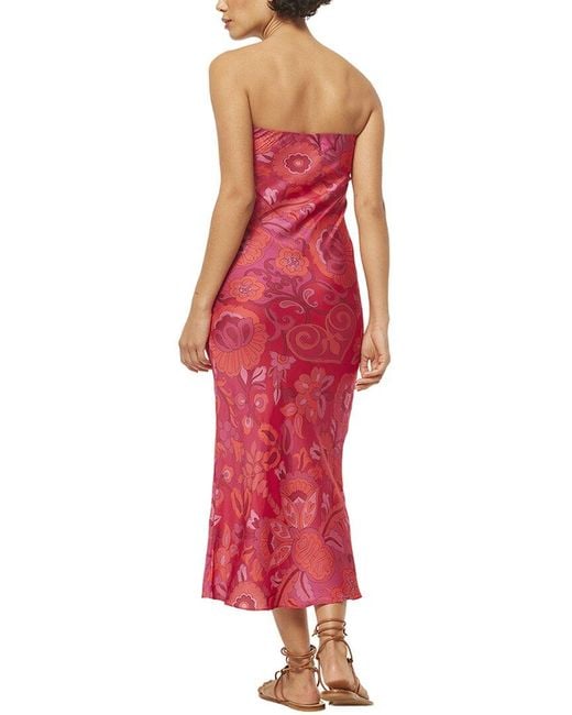 MISA Los Angles Red Thara Dress