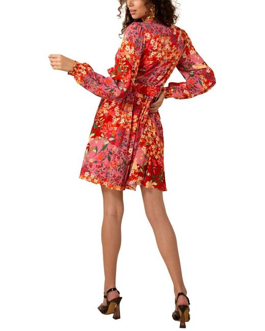 Hale Bob Red Maren Mini Dress