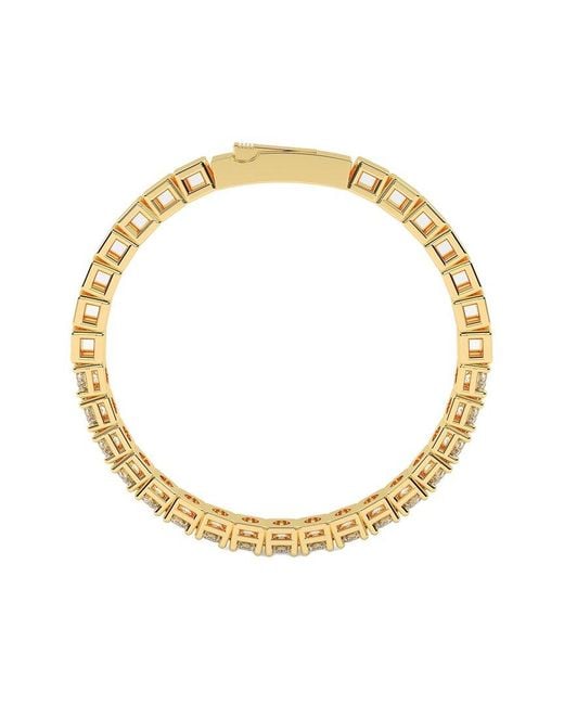 Diamond Select Cuts Metallic 14K 10.00 Ct. Tw. Diamond Bracelet
