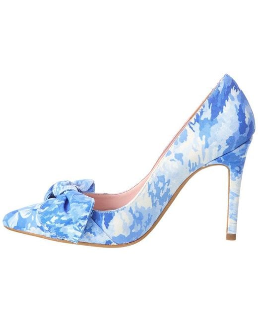 Ted Baker Blue Ryanah Canvas Pump