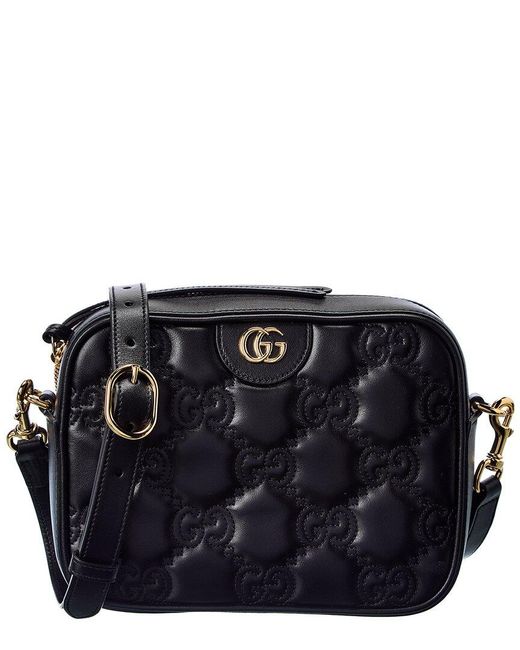 Gucci Black GG Matelasse Leather Shoulder Bag